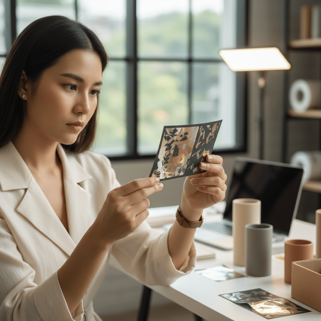 พิมพ์ฟอยล์ดิจิทัล: เทคนิคเพิ่มหรูให้แบรนด์ SME งบไม่บาน - digital-foil-printing-sme-branding