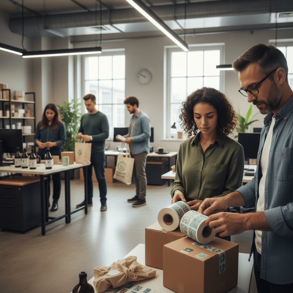 Go Green! เทรนด์พิมพ์ฉลากรักษ์โลกที่ SME ต้องรู้ 2026 - eco-friendly-label-printing-sme