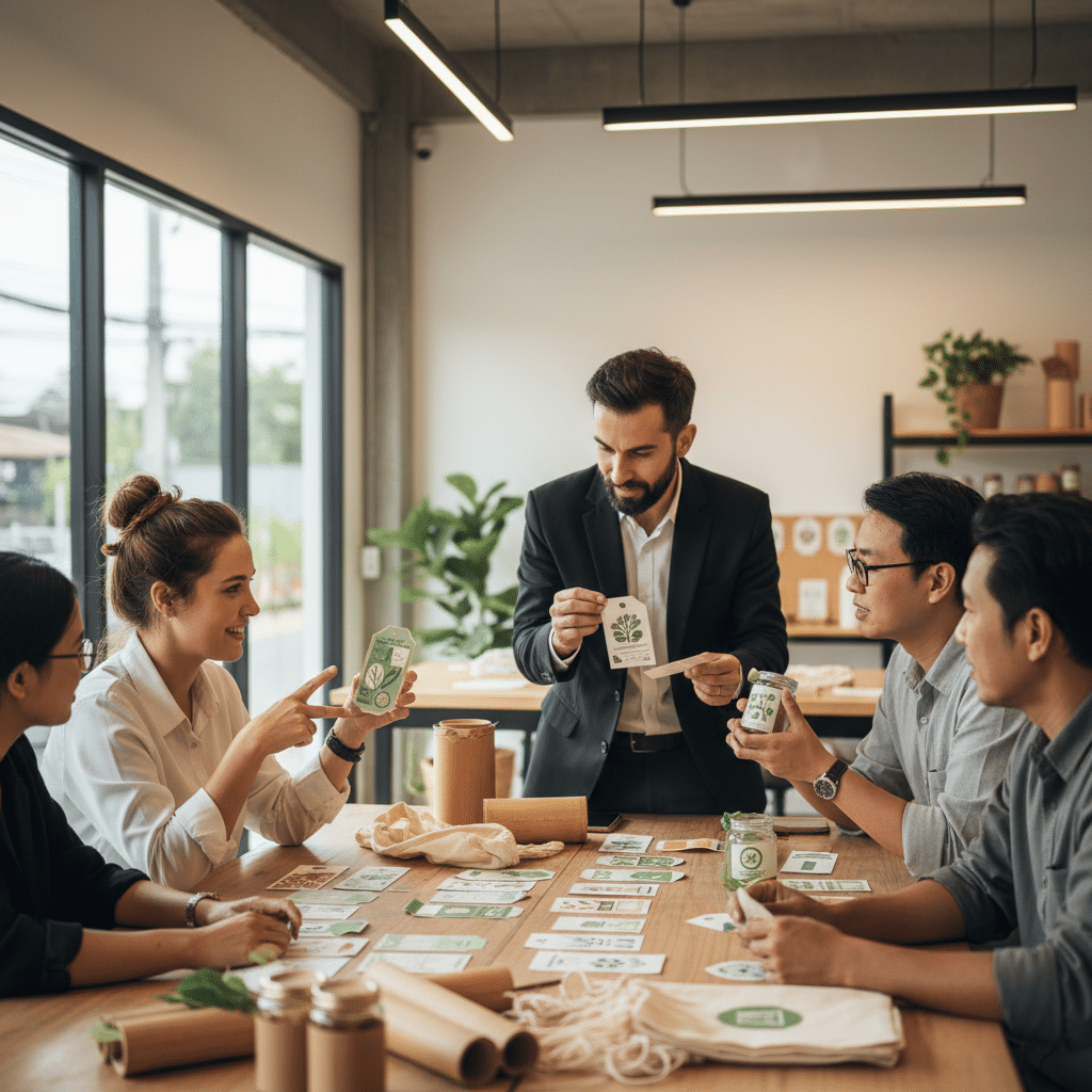 เทรนด์ 2569: พิมพ์ฉลากรักษ์โลก จุดขายใหม่ของ SME - eco-friendly-label-printing-sme-2026