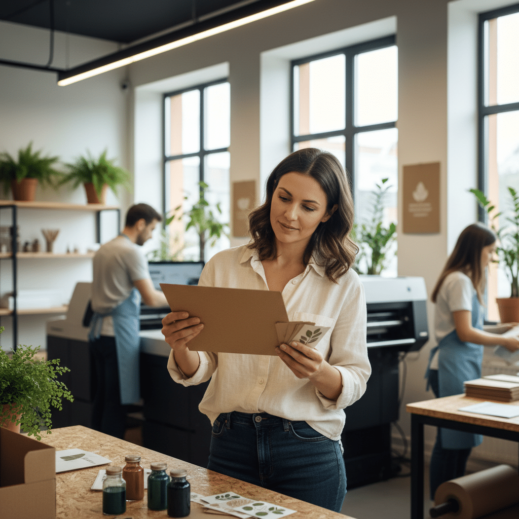 เทรนด์พิมพ์รักษ์โลก 2026 วัสดุแบบไหนดีต่อแบรนด์ SME? - eco-friendly-printing-sme-trends-2026