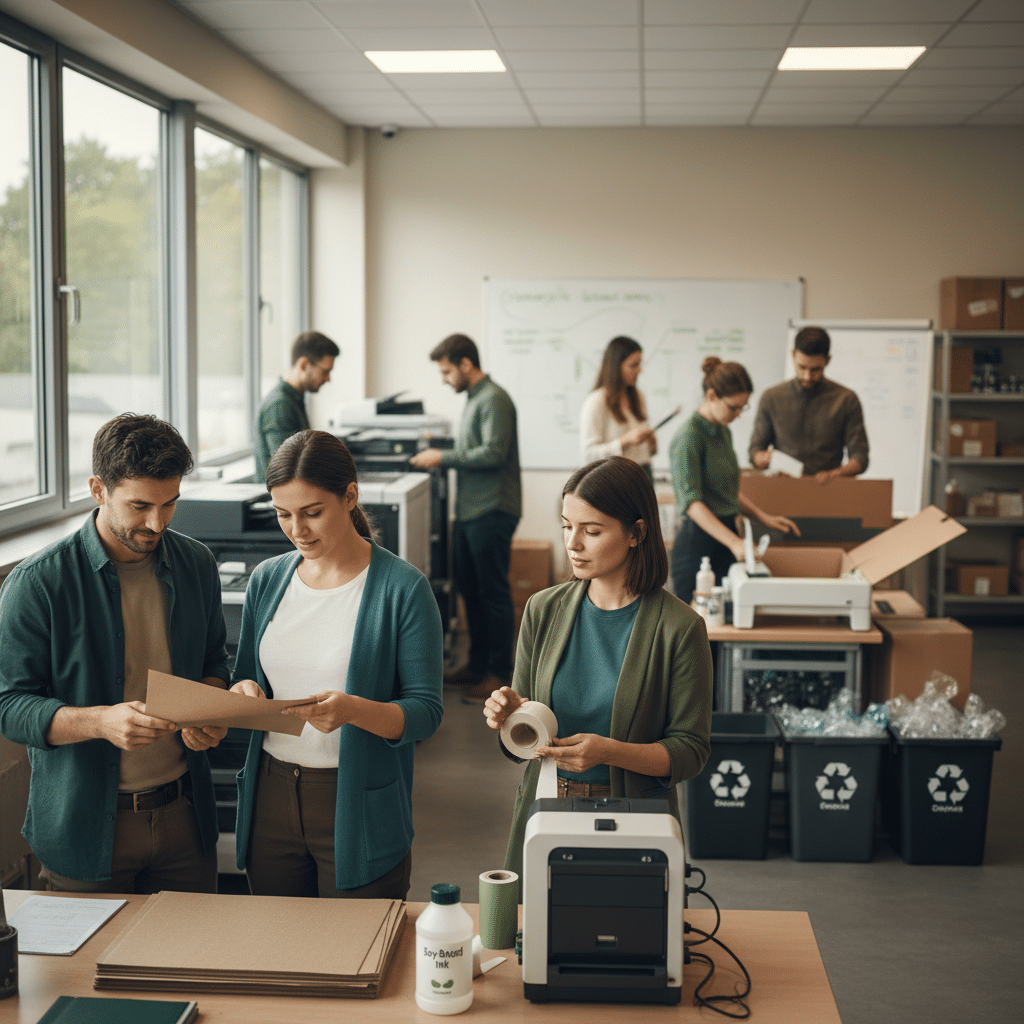 เทรนด์พิมพ์รักษ์โลก 2026: พลิกแบรนด์ SME สู่ธุรกิจสีเขียว - eco-friendly-printing-trends-2026