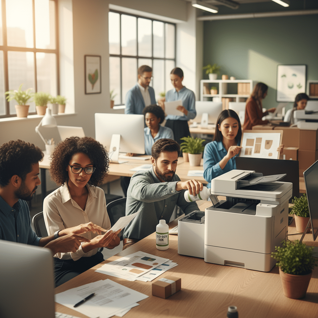 เทรนด์พิมพ์รักษ์โลก 2026: SME ต้องปรับตัวอย่างไร? - eco-friendly-printing-trends-2026