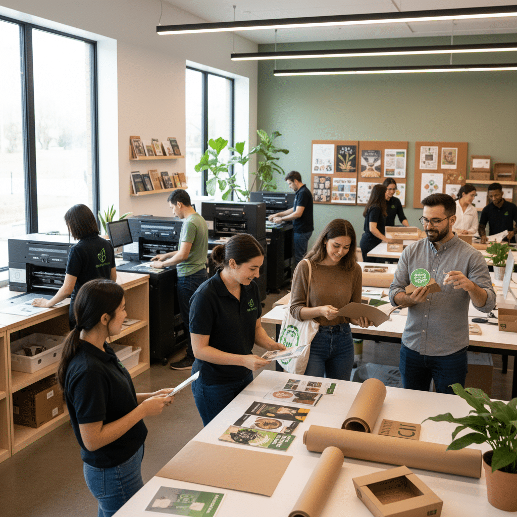 เทรนด์พิมพ์รักษ์โลก 2026: SME ปรับตัวยังไงให้ลูกค้าซื้อ - eco-friendly-printing-trends-2026