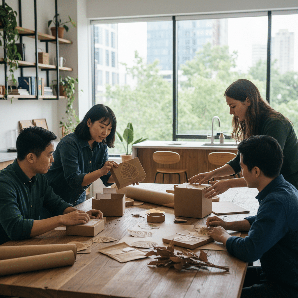 พิมพ์รักษ์โลก! เทรนด์ 2026 ใช้วัสดุ ECO สร้างแบรนด์ - eco-friendly-printing-trends-2026