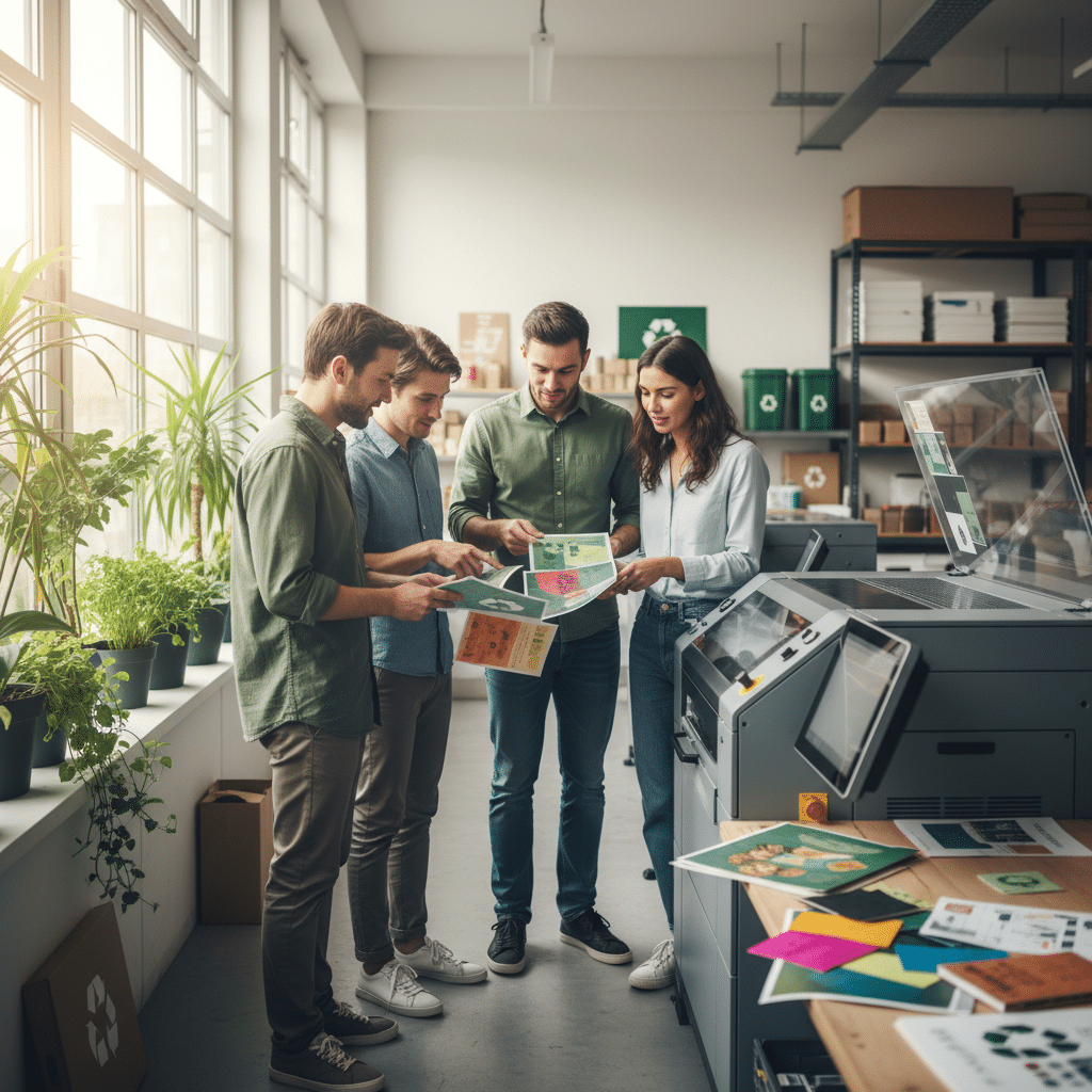 เทรนด์พิมพ์รักษ์โลก! หมึกถั่วเหลือง-กระดาษรีไซเคิลมาแรง - eco-friendly-printing-trends-2026