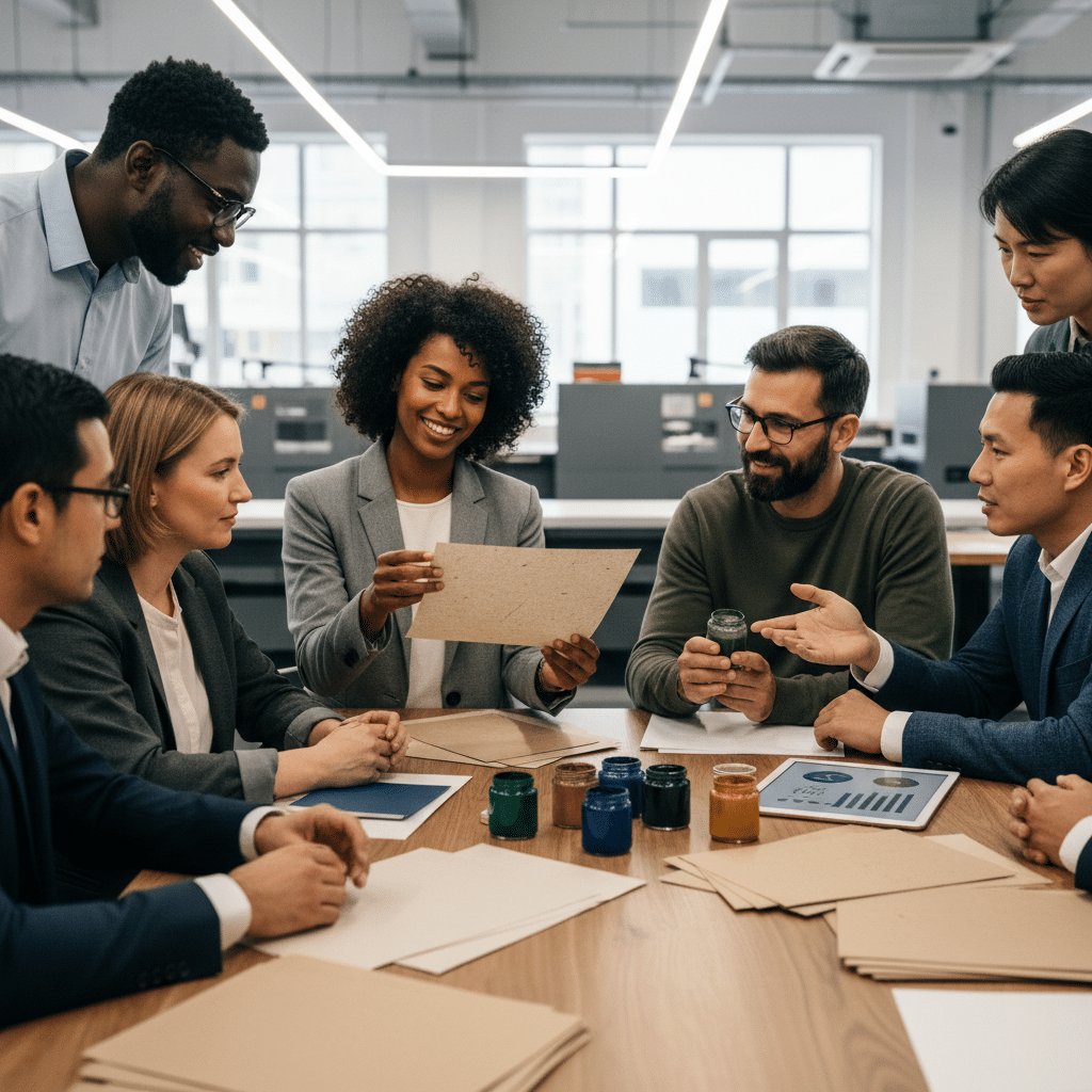 เทรนด์พิมพ์รักษ์โลก 2569: SME เลือกหมึก-กระดาษแบบไหนดี? - eco-friendly-printing-trends-2026