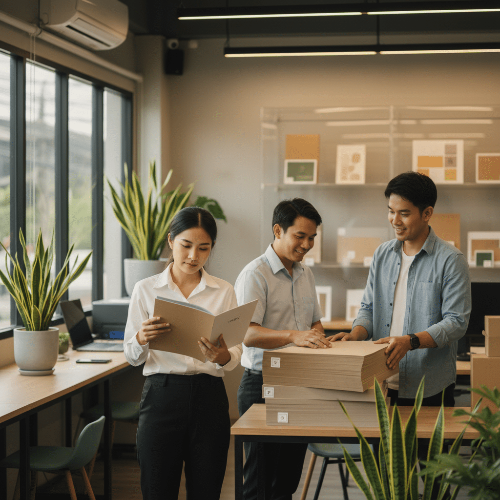 เทรนด์พิมพ์รักษ์โลก 2569: SME ต้องปรับตัวอย่างไร? - eco-friendly-printing-trends-2026