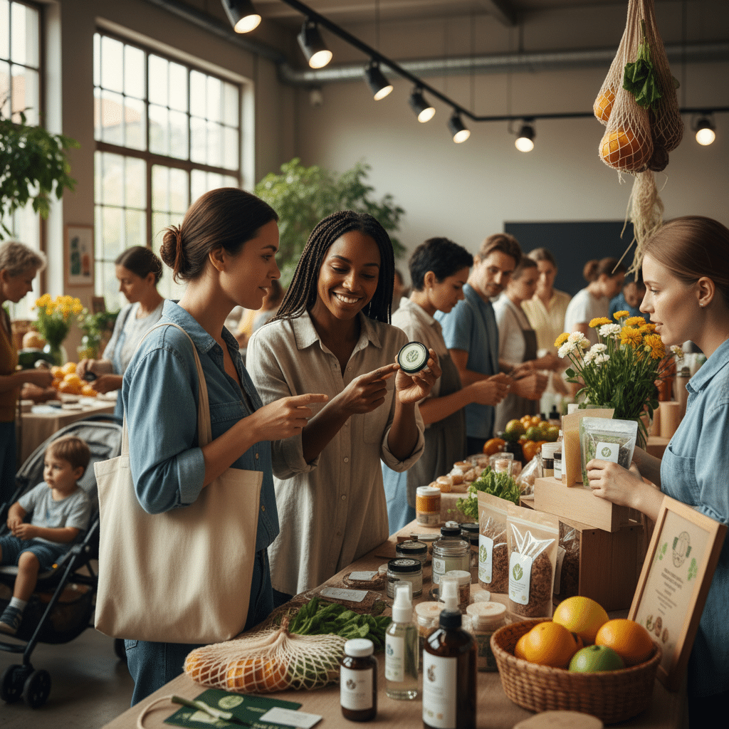 เทรนด์บรรจุภัณฑ์รักษ์โลก 2026: SME ต้องเลือกสติ๊กเกอร์อะไร? - eco-packaging-sticker-trends-2026