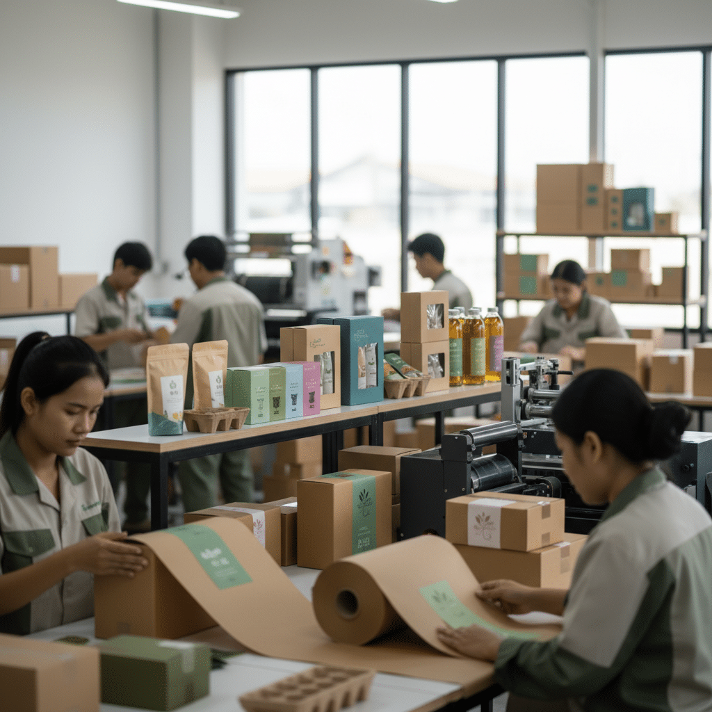เทรนด์บรรจุภัณฑ์รักษ์โลก 2569: SME ต้องปรับตัวอย่างไร? - eco-packaging-trends-sme-2026