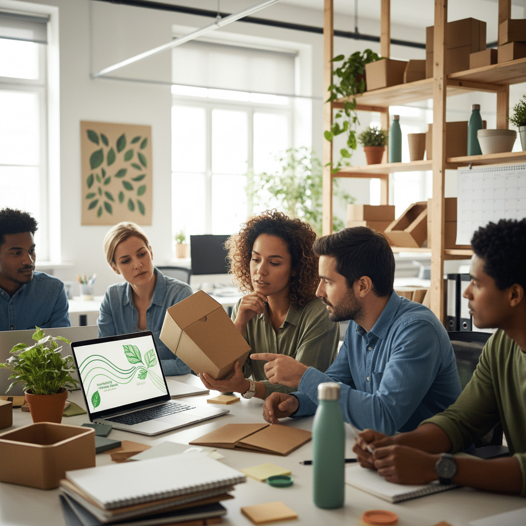 เทรนด์พิมพ์รักษ์โลก 2569: SME ปรับตัวยังไงให้แบรนด์ปัง - eco-printing-trends-sme-2026