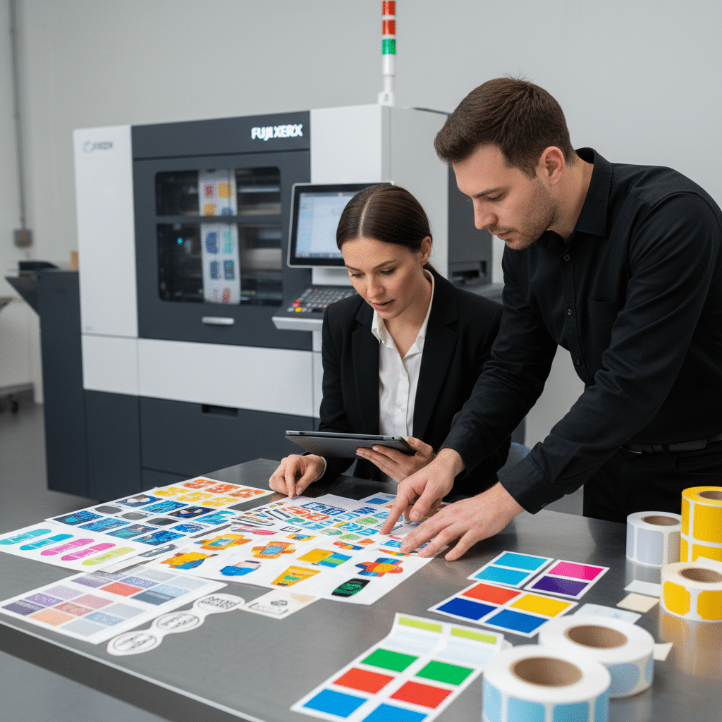 เจาะลึก Fuji Xerox: เบื้องหลังสติ๊กเกอร์สีสด คมชัด - fuji-xerox-tech-vibrant-stickers