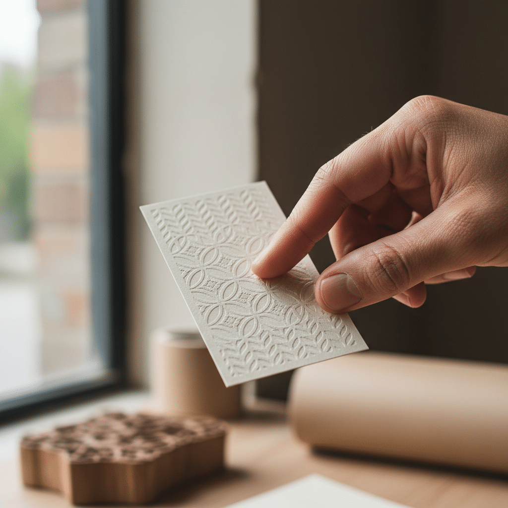 สัมผัสแบรนด์! เทรนด์พิมพ์นูน-พิมพ์พื้นผิว (Haptic Print) - haptic-print-texture-branding-sme