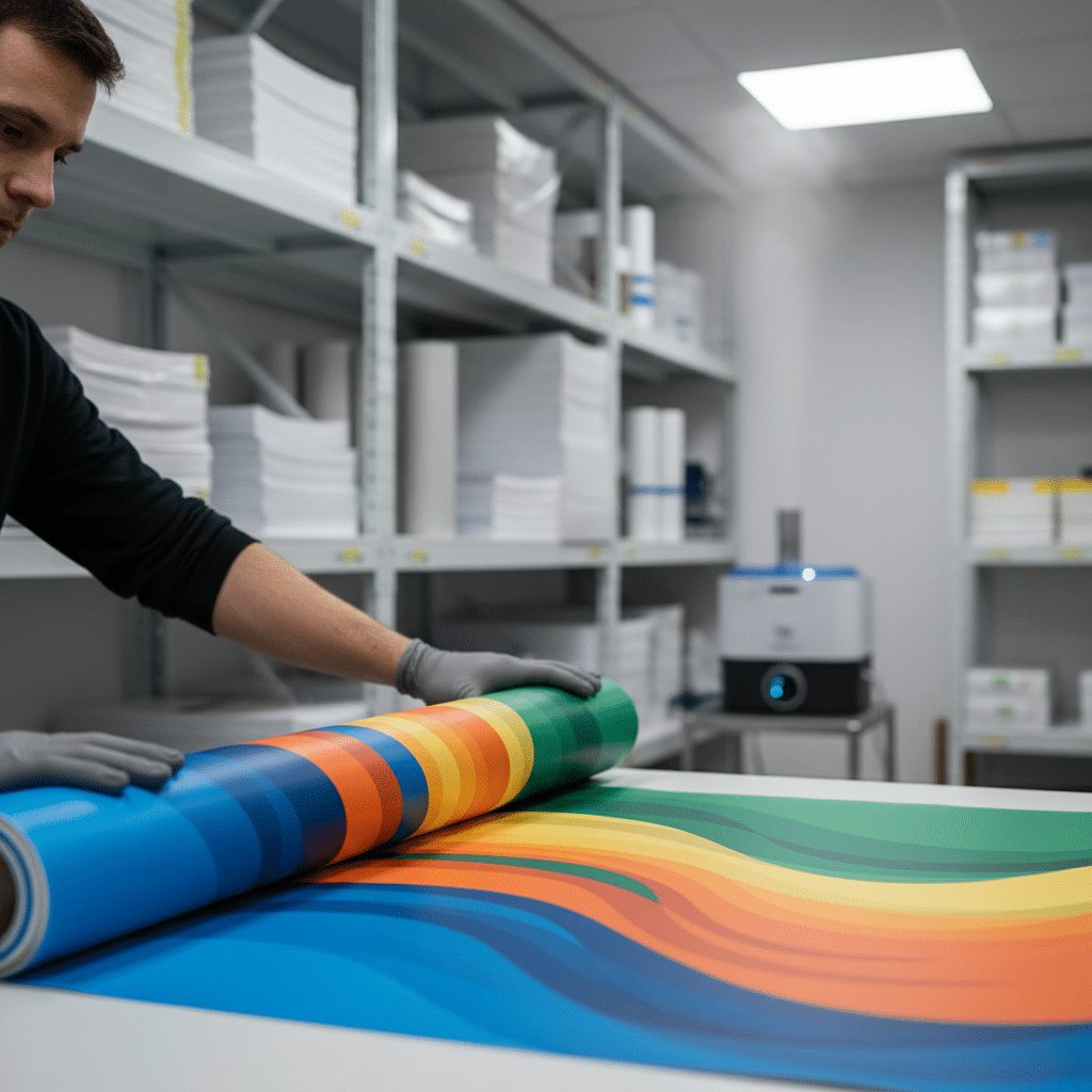 เก็บป้ายไวนิล-สติ๊กเกอร์ อย่างไรให้สีสดนานข้ามปี? - how-to-store-print-materials