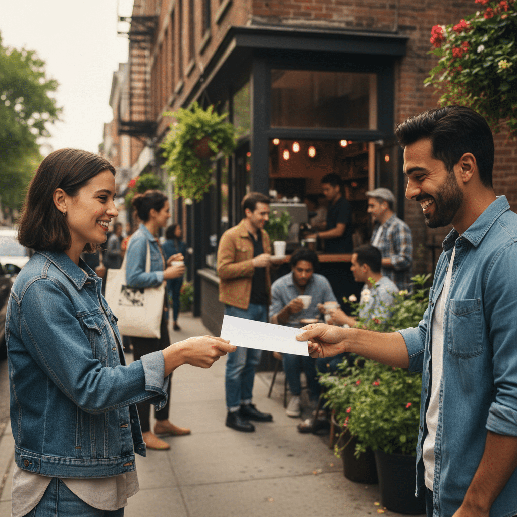 ปักหมุดร้าน! การตลาดใกล้ตัวด้วยใบปลิว - hyperlocal-marketing-flyers-sme