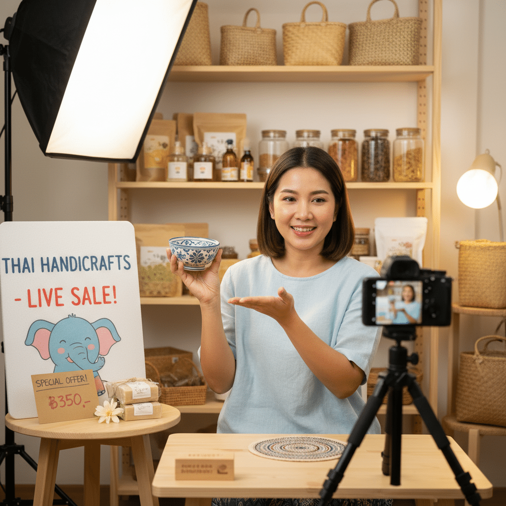 Live Commerce ดันยอด! สื่อสิ่งพิมพ์อะไรบ้างที่ต้องมี? - live-commerce-essential-print-props