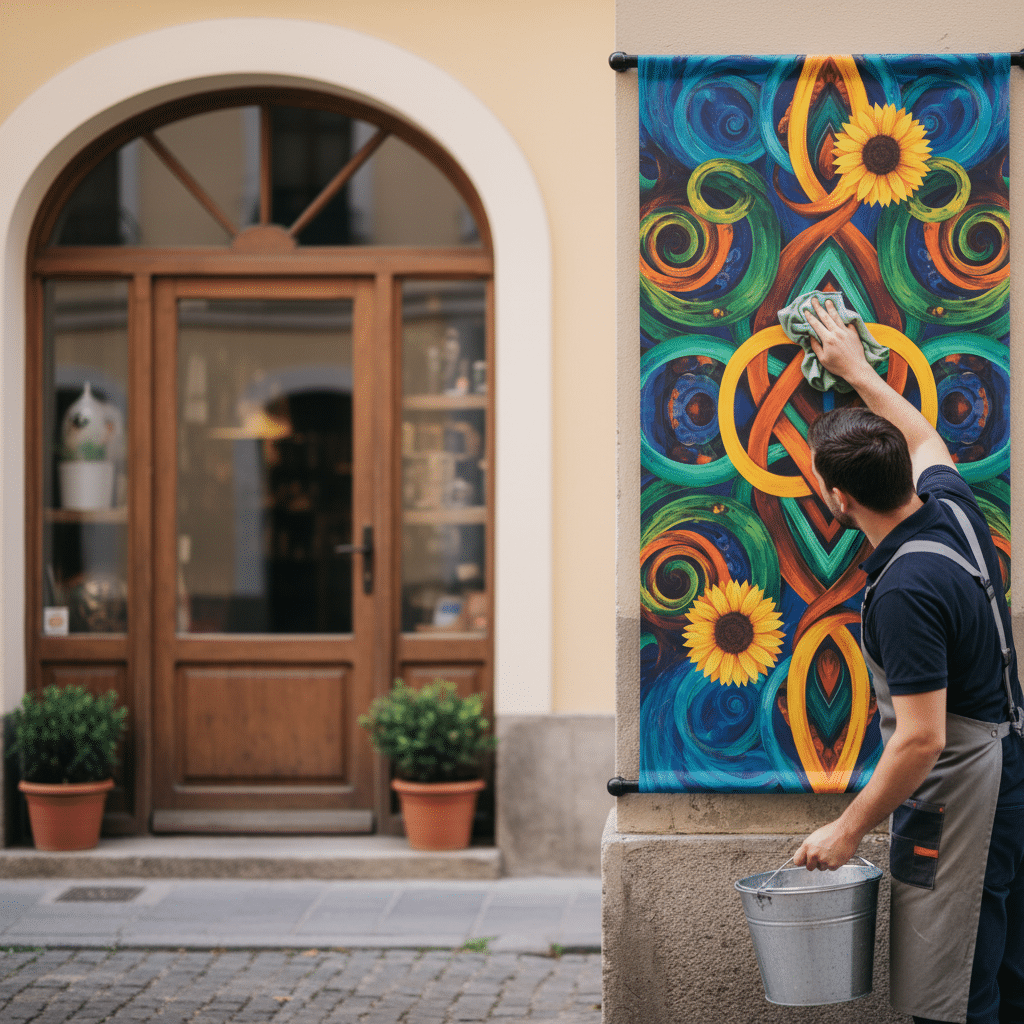 ยืดอายุ 'ป้ายไวนิล' ทนแดดทนฝน เคล็ดลับจากโรงพิมพ์ - maintain-outdoor-vinyl-sign