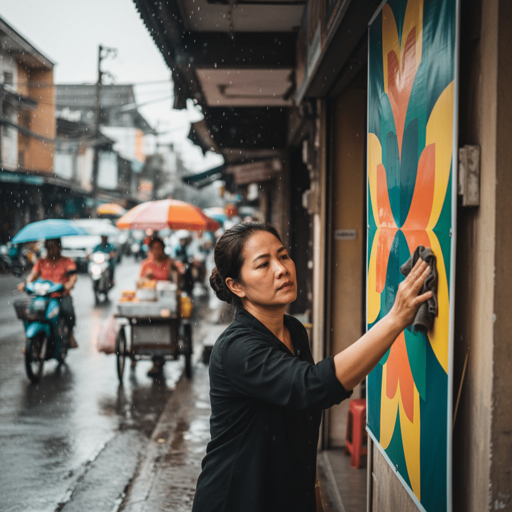 ยืดอายุ 'ป้ายไวนิล' ทนแดด ทนฝน ด้วย 5 วิธีดูแลสุดง่าย - maintain-outdoor-vinyl-signage