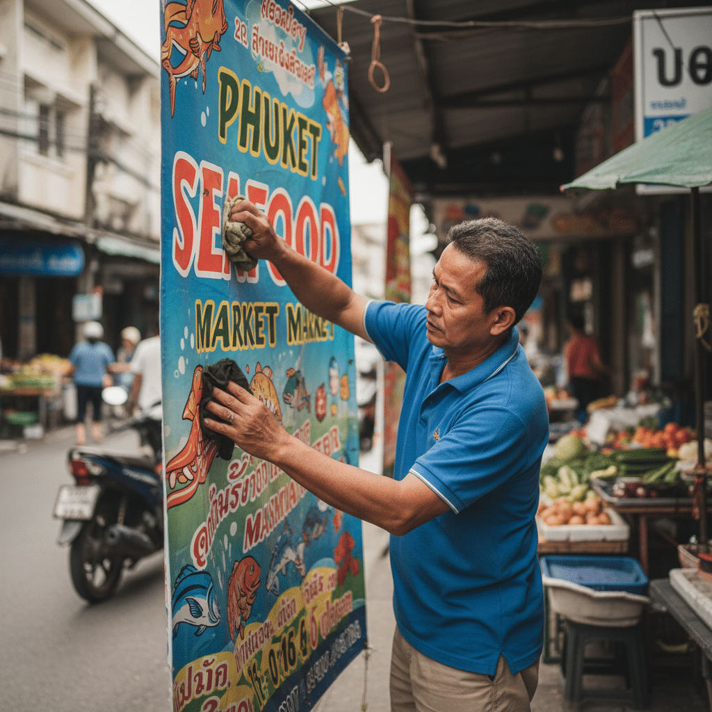 ยืดอายุ 'ป้ายไวนิล': 5 ทริคดูแลให้สีสด ทนแดด ทนฝน - maintain-outdoor-vinyl-signage-tips