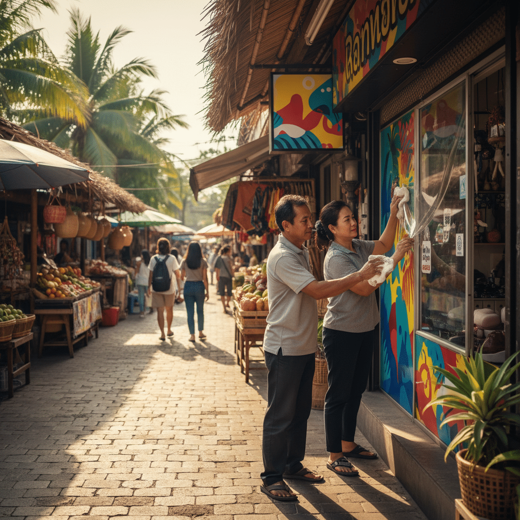 ยืดอายุงานพิมพ์! 5 วิธีดูแลป้ายไวนิลและสติ๊กเกอร์หน้าร้าน - maintain-vinyl-sign-sticker-care