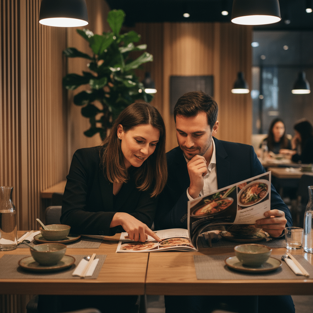 จิตวิทยาออกแบบเมนู: เทคนิคเพิ่มยอดขายให้ร้านอาหาร - menu-design-psychology-for-restaurants