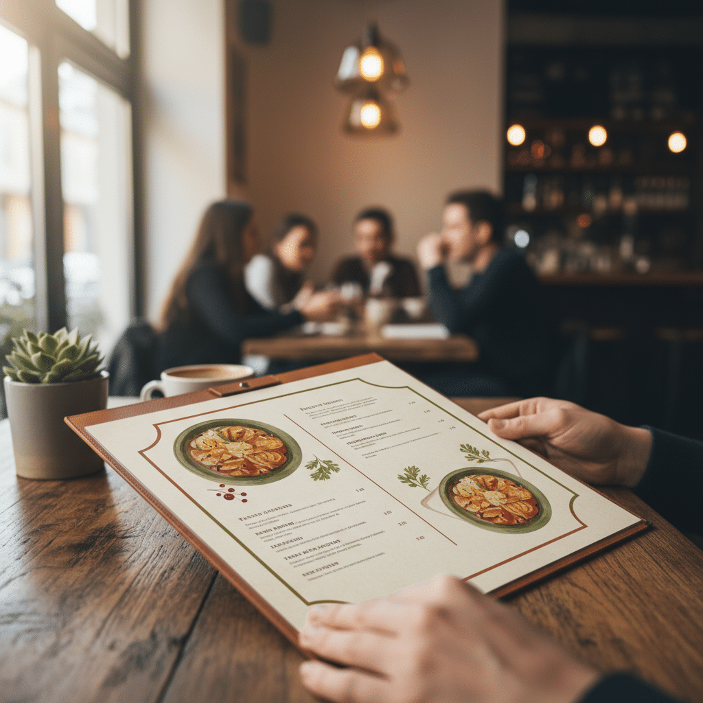 จิตวิทยาออกแบบเมนู: 5 ทริคเพิ่มยอดขายร้านอาหาร - menu-design-psychology-increase-sales