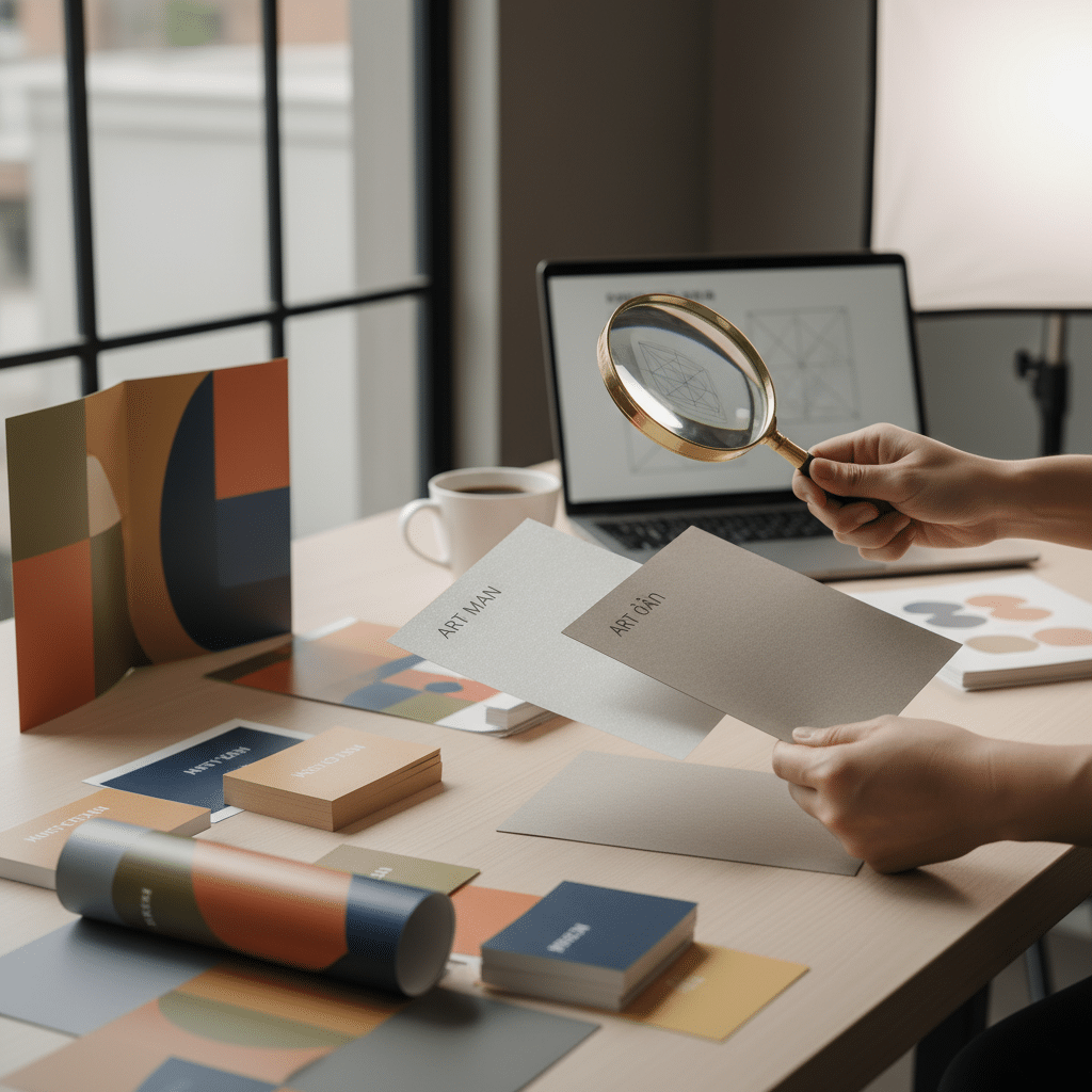 เลือกกระดาษพิมพ์: อาร์ตมัน vs ด้าน แบบไหนเหมาะกับแบรนด์? - paper-finish-glossy-vs-matte-guide