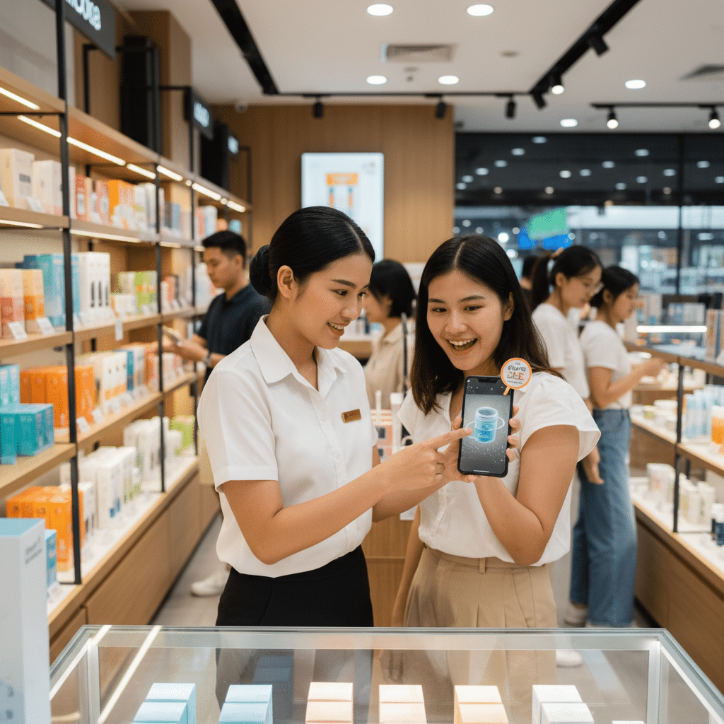 การตลาด Phygital: ใช้สติ๊กเกอร์ AR พลิกเกมแบรนด์ SME 2026 - phygital-marketing-ar-stickers-sme