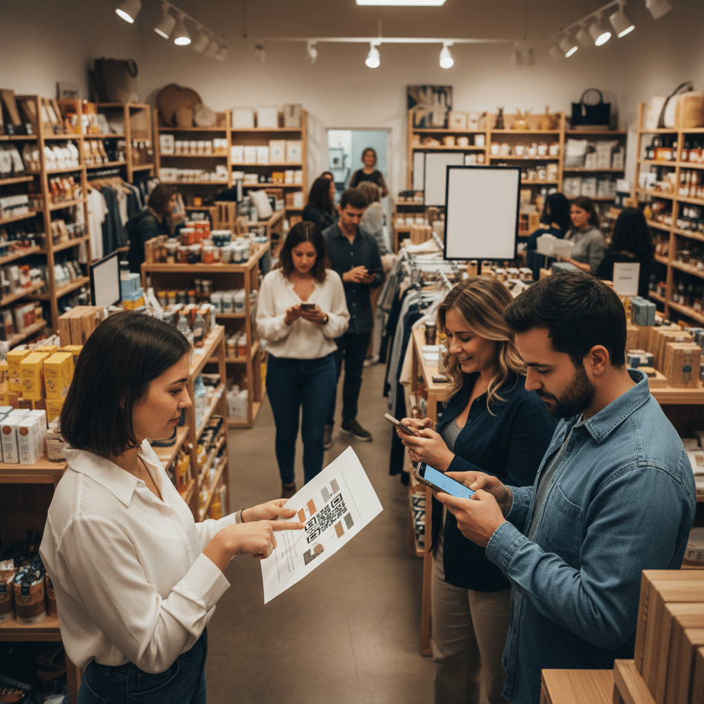 เทรนด์ Phygital: เชื่อมหน้าร้านกับออนไลน์ด้วยสื่อสิ่งพิมพ์ - phygital-marketing-print-sme-trend