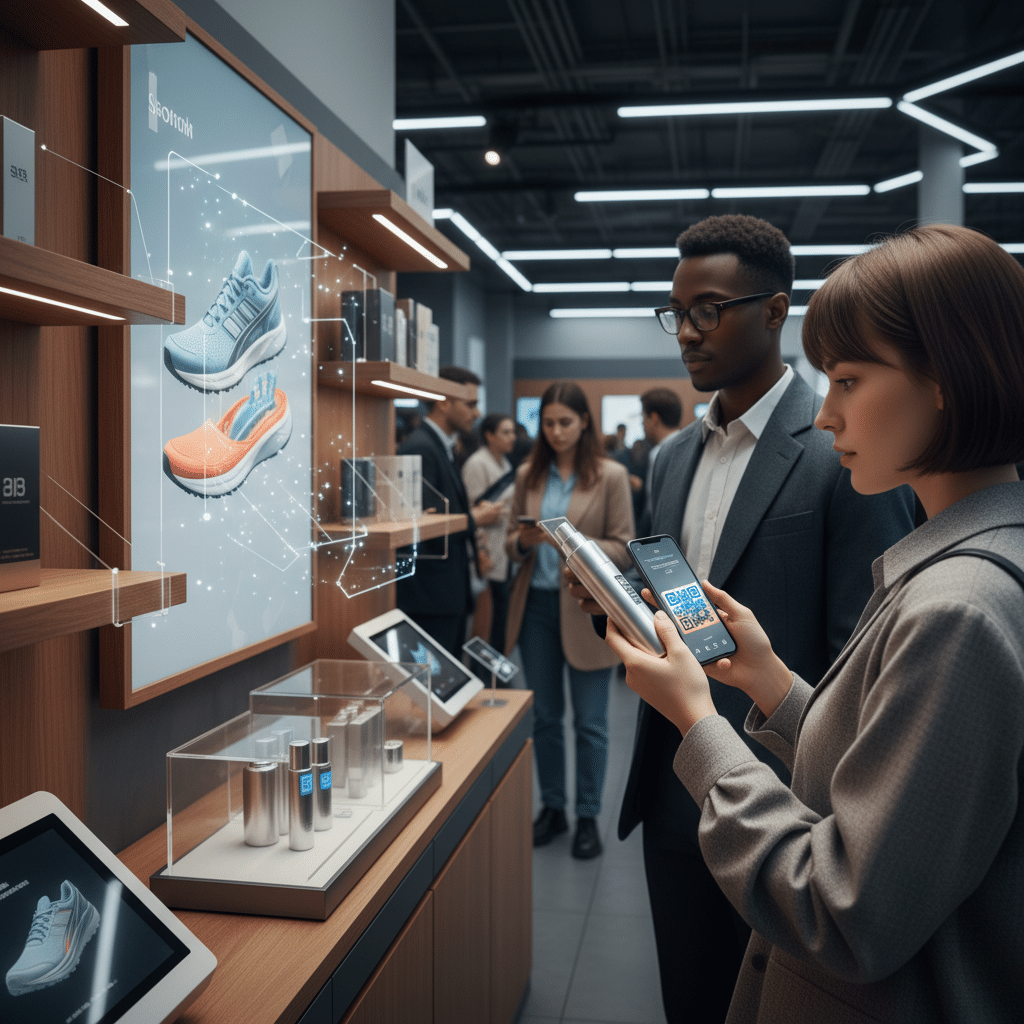 ส่องเทรนด์ Phygital 2026: พิมพ์ป้าย-สติ๊กเกอร์เชื่อมออนไลน์ - phygital-marketing-print-trend-2026