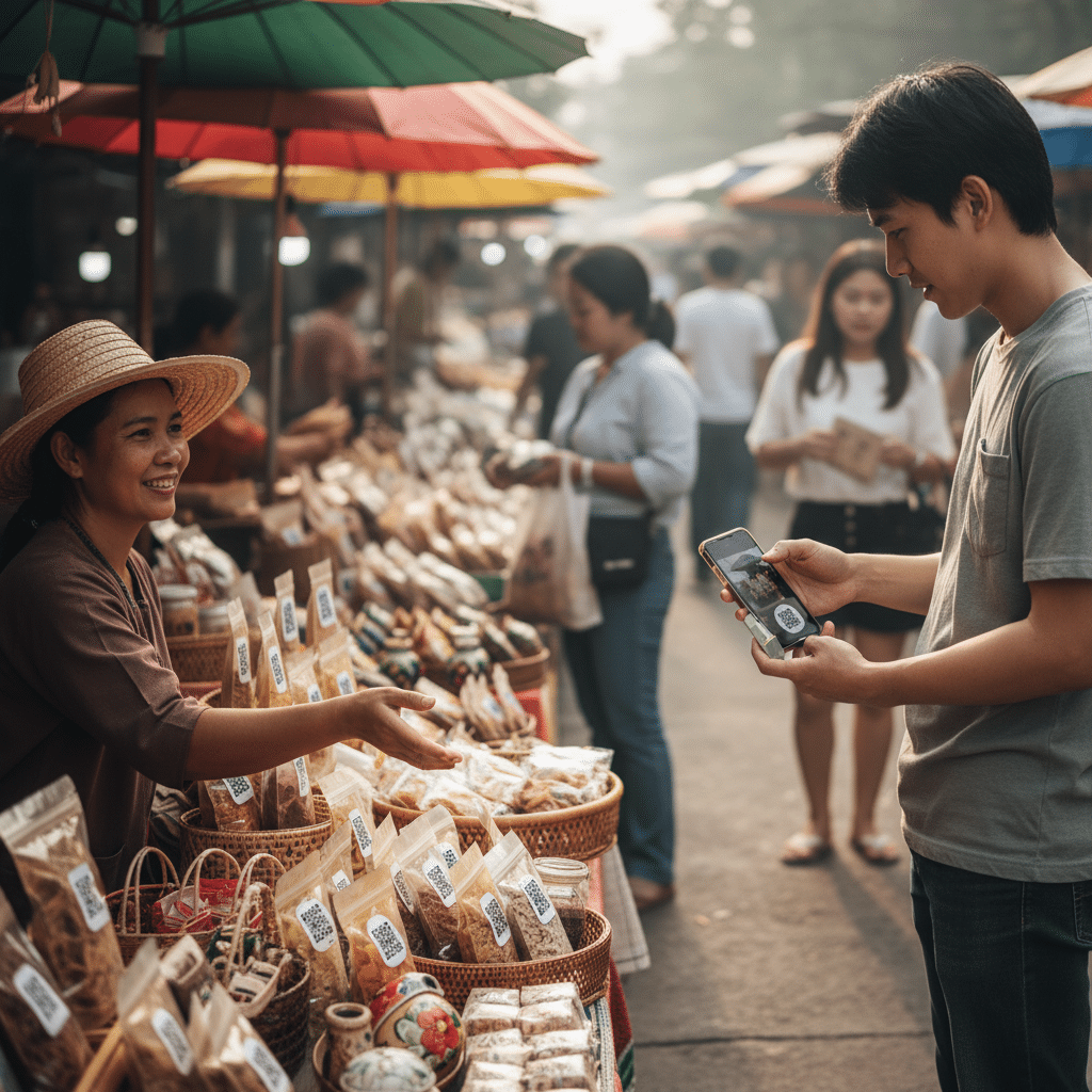 Phygital Marketing พิมพ์สติ๊กเกอร์ QR Code สร้างยอดขาย - phygital-marketing-qr-code-sticker