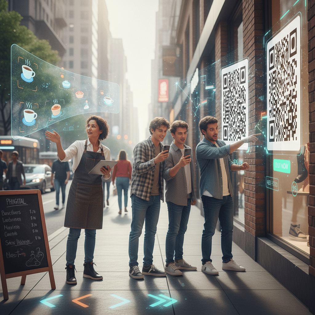 เจาะเทรนด์ Phygital: เมื่อป้ายหน้าร้านไม่ใช่แค่ป้ายอีกต่อไป - phygital-retail-marketing-trends