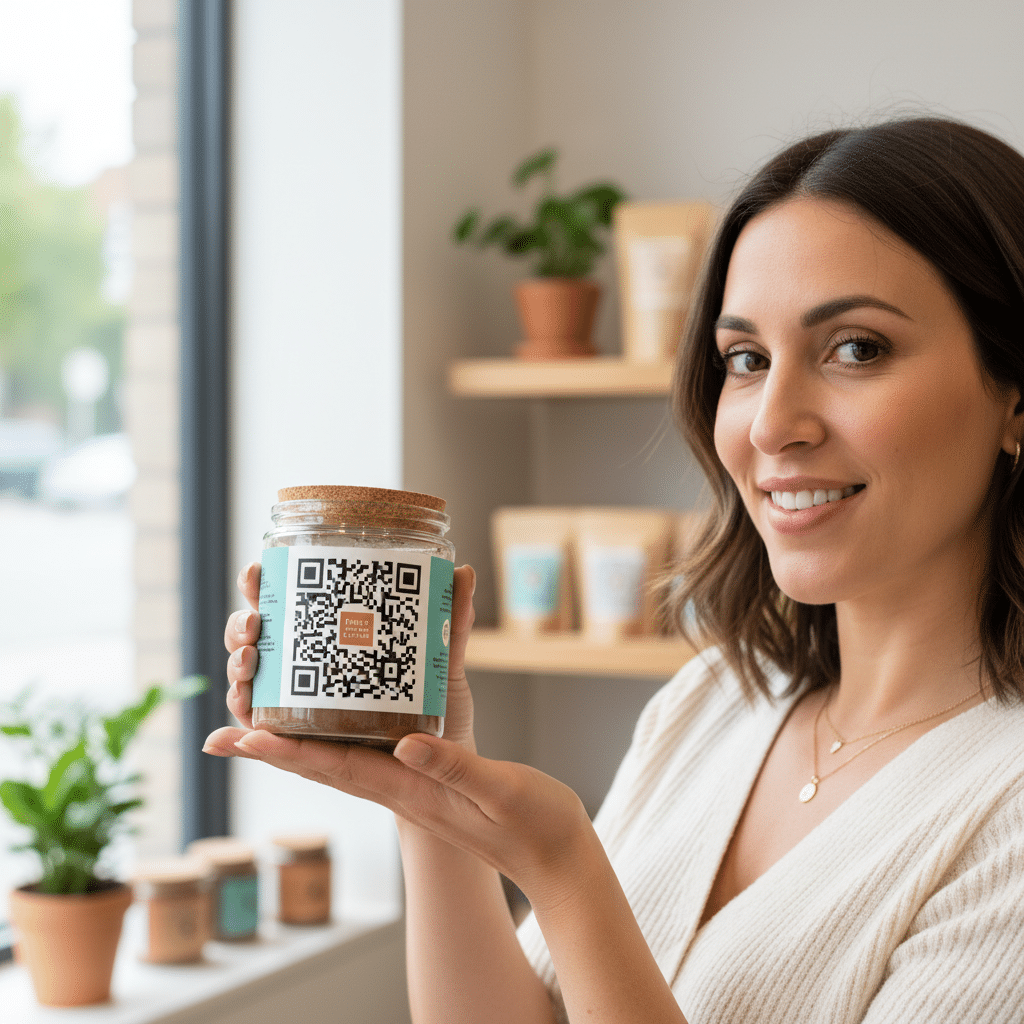 QR Code บนฉลากสินค้า: อาวุธลับการตลาด SME ปี 2026 - qr-code-label-marketing-sme