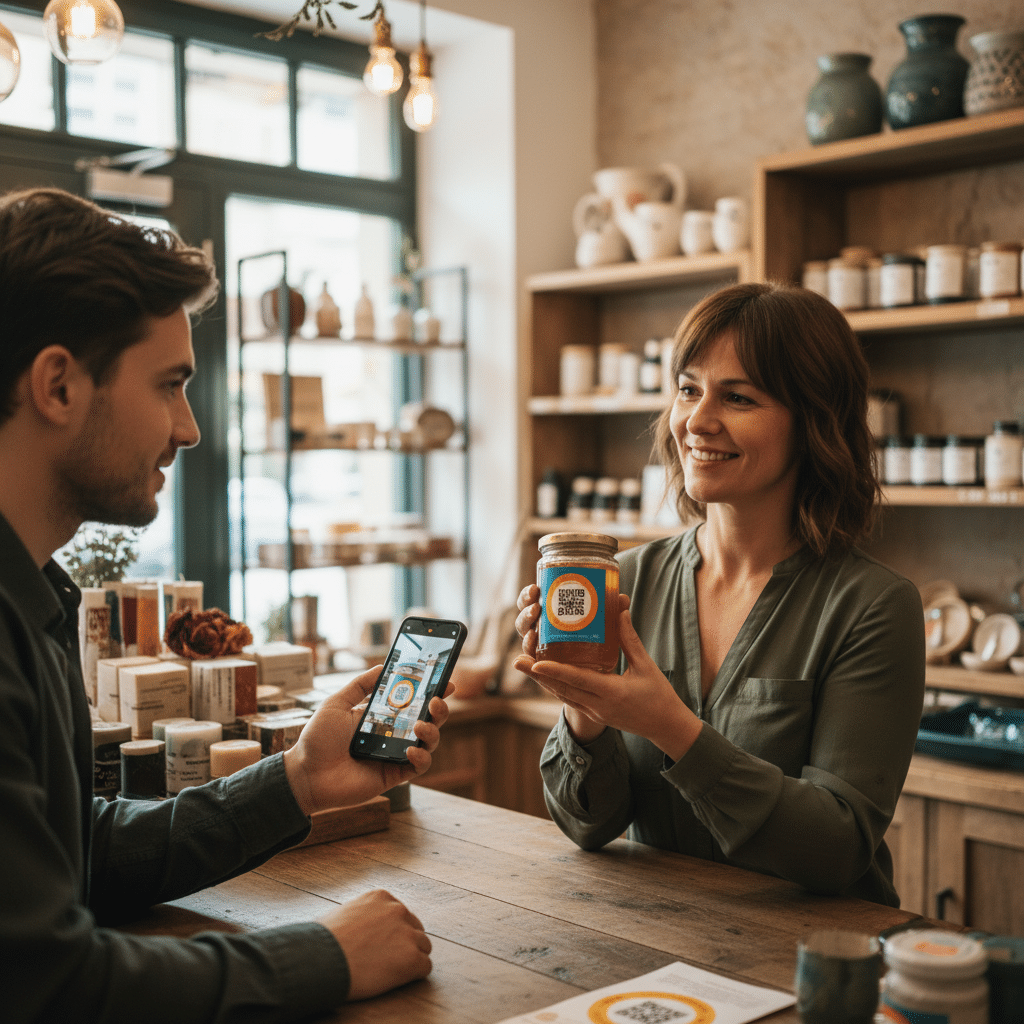 สแกนแล้วรวย! เทคนิคใช้ QR Code บนฉลากเพิ่มยอดขาย SME - qr-code-label-marketing-sme