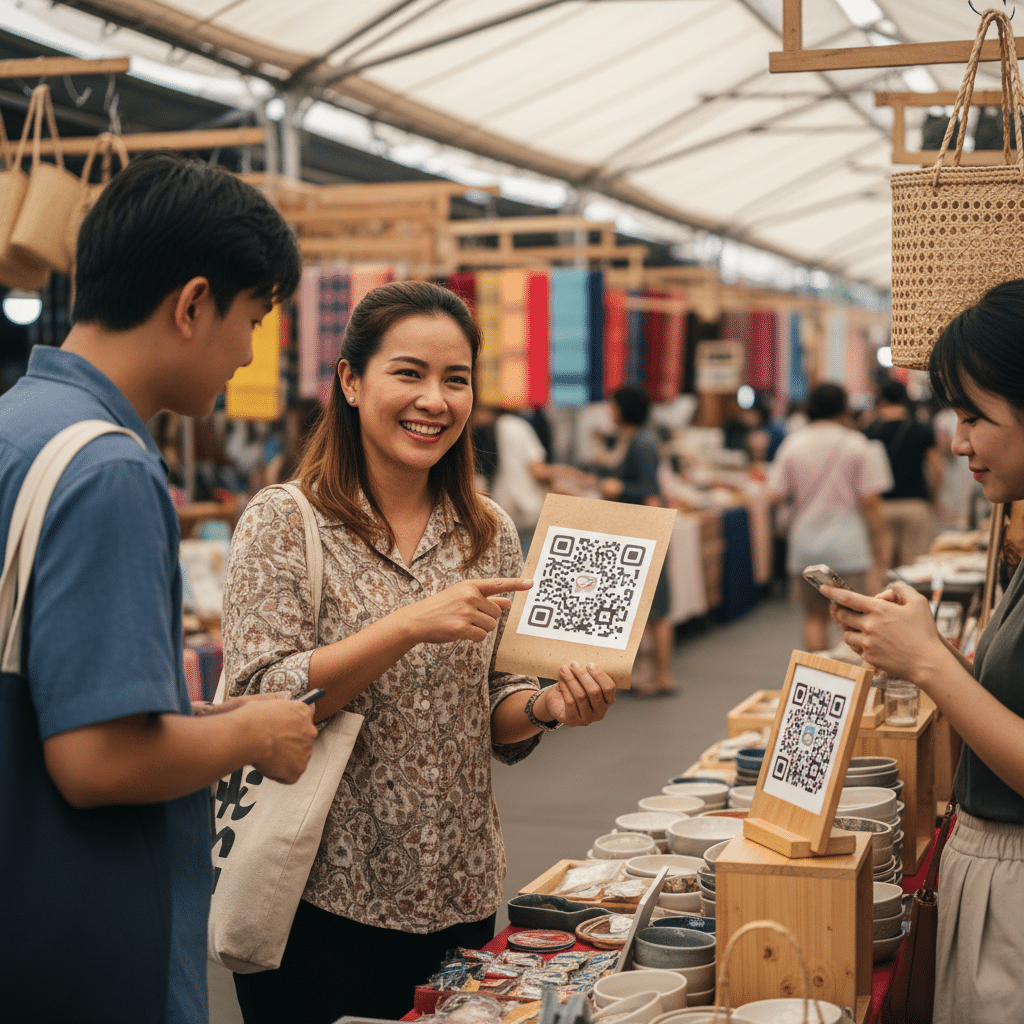 ป้ายไม่ใบ้! ติด QR Code บนสื่อสิ่งพิมพ์วัดผลได้จริง - qr-code-print-marketing-sme