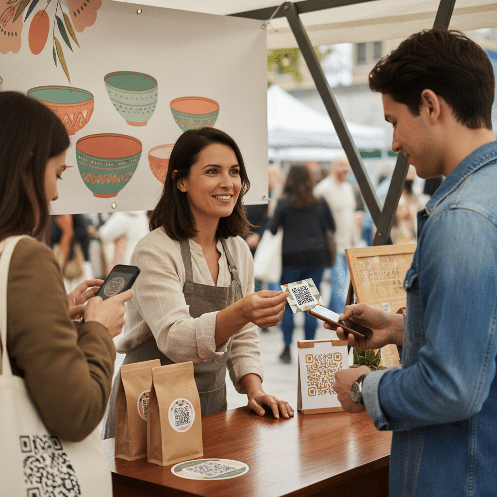 การตลาด 5.0: เปลี่ยนนามบัตร/ป้ายโฆษณาด้วย QR Code - qr-code-print-marketing-sme