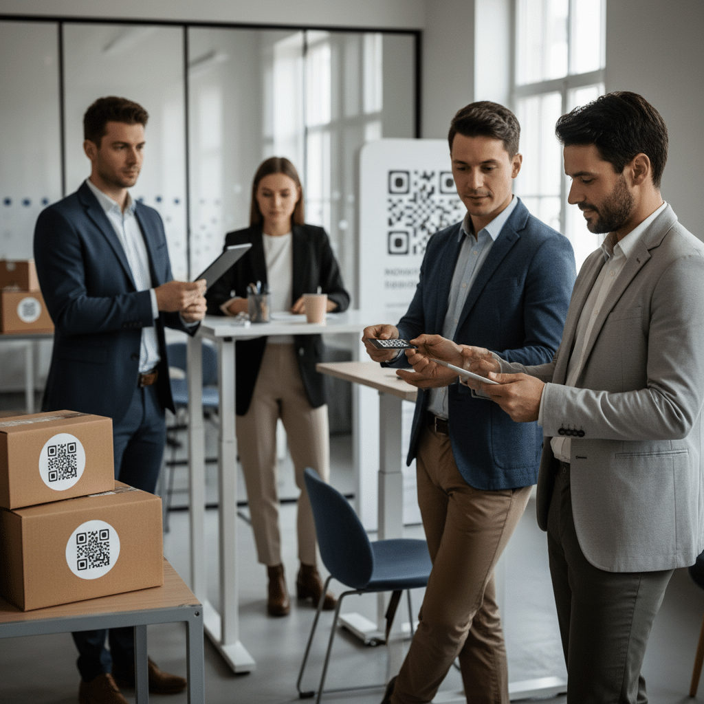 QR Code ไม่ตาย! เทคนิคใช้บนนามบัตร-สติ๊กเกอร์ SME ปี 2026 - qr-code-print-marketing-sme-2026