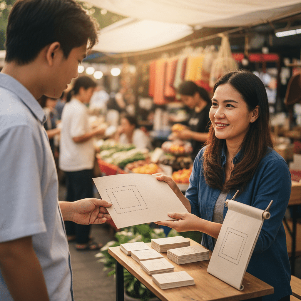 Scan Here! ใช้ QR Code บนสิ่งพิมพ์เพิ่ม Traffic ออนไลน์ - qr-code-print-marketing-sme