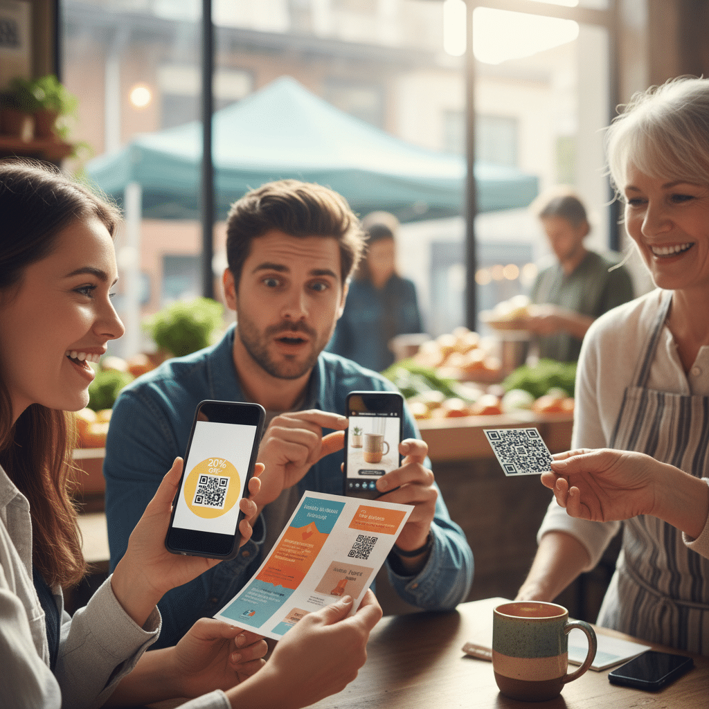 QR Code ไม่ใช่แค่แปะ! 5 วิธีใช้บนสิ่งพิมพ์ให้คนสแกน - qr-code-print-marketing-tips