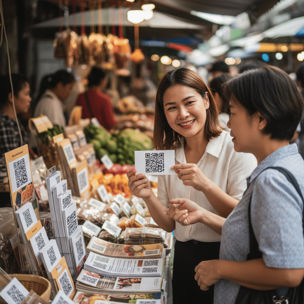 พิมพ์ QR Code ยังไงให้คนสแกน? 5 เทคนิคการตลาด SME - qr-code-print-marketing-tips