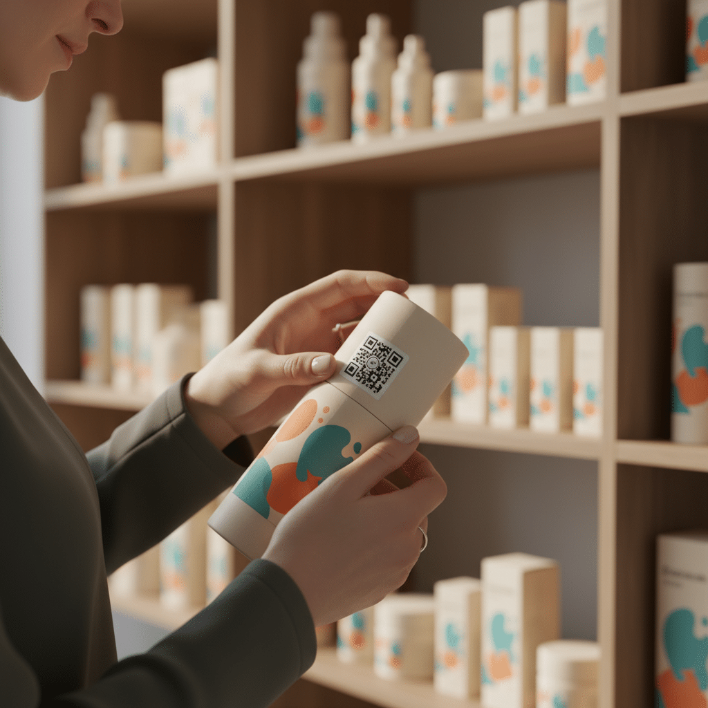 พิมพ์ QR Code บนสติ๊กเกอร์: การตลาดออฟไลน์สู่ออนไลน์ - qr-code-sticker-marketing-o2o