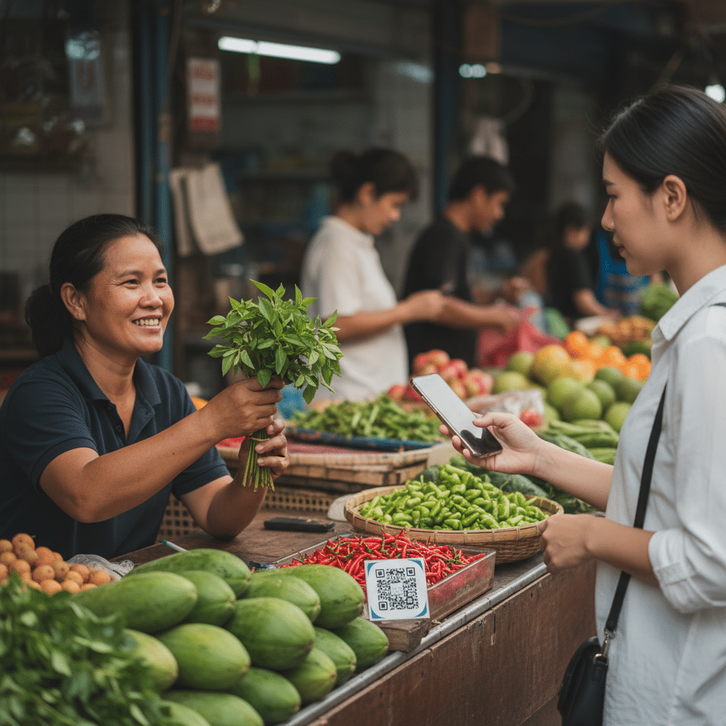 สติ๊กเกอร์ QR Code: เชื่อมลูกค้าหน้าร้านสู่โลกออนไลน์ - qr-code-sticker-marketing-sme