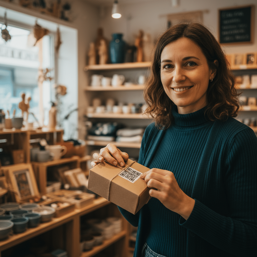 สติ๊กเกอร์ QR Code: การตลาด 0 บาทสำหรับ SME - qr-code-sticker-marketing-sme