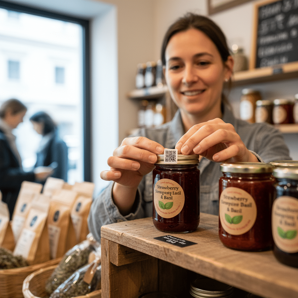 สติ๊กเกอร์ QR Code: การตลาด 0 บาทเพิ่มยอดขายให้ SME - qr-code-sticker-marketing-sme