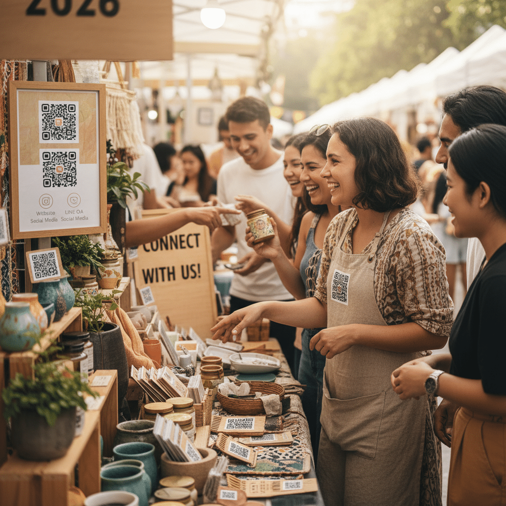 สติ๊กเกอร์ QR Code: กลยุทธ์การตลาด SME ที่ต้องทำปี 2026 - qr-code-sticker-marketing-sme-2026