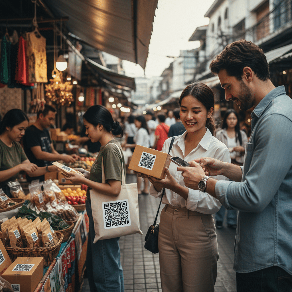 QR Code บนสติ๊กเกอร์: เทรนด์การตลาดที่ SME ต้องใช้ปี 2026 - qr-code-sticker-marketing-sme