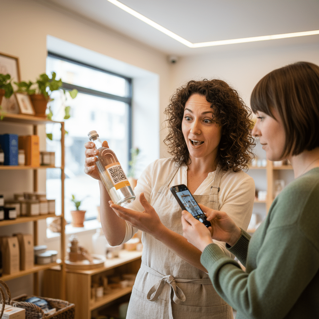 สแกนแล้วปัง! ใช้ QR Code บนสติ๊กเกอร์เพิ่มยอดขาย - qr-code-sticker-marketing-sme