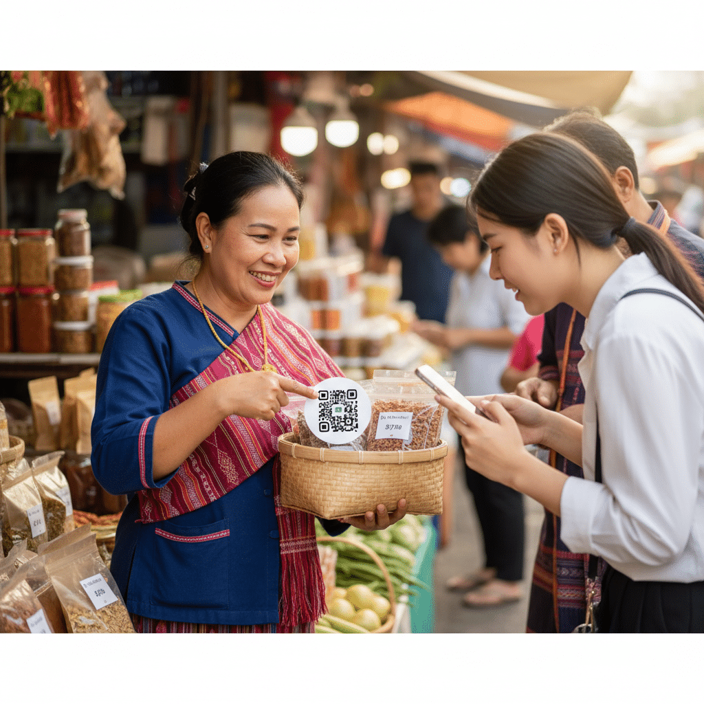 สแกนแล้วรวย! ใช้สติ๊กเกอร์ QR Code ดันยอดขาย SME - qr-code-sticker-marketing-sme