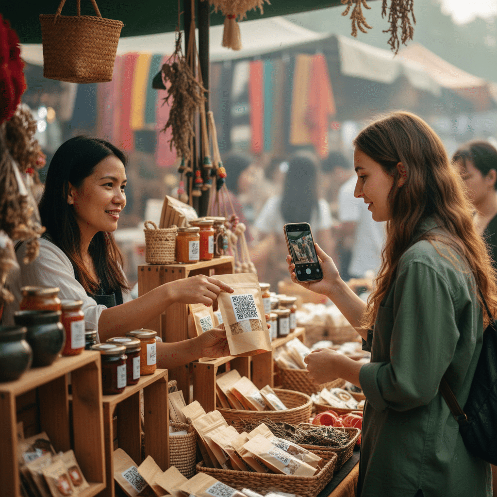 สแกนแล้วรวย! เทคนิคใช้ QR Code บนสติ๊กเกอร์เพิ่มยอดขาย - qr-code-sticker-marketing-sme