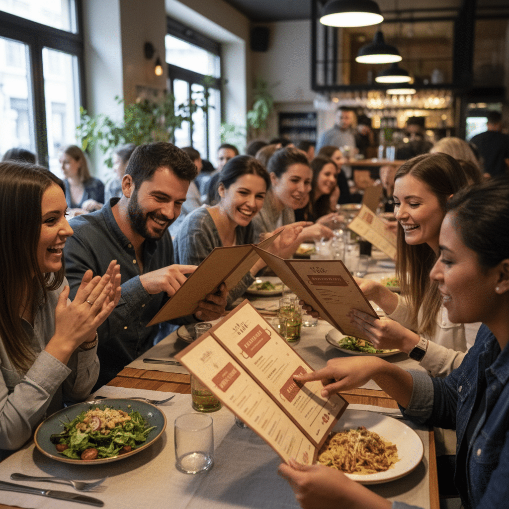 เทคนิคออกแบบเมนูอาหาร เพิ่มยอดขาย-ลูกค้าสั่งรัวๆ - restaurant-menu-design-increase-sales