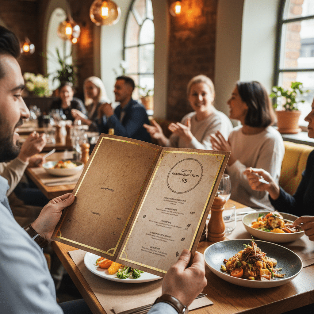 จัดเมนูร้านอาหารยังไงให้รวย? 5 ทริคจิตวิทยาเพิ่มยอดขาย - restaurant-menu-design-psychology-tips
